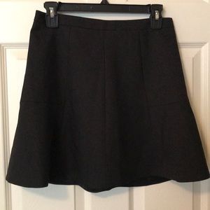 J crew black structured A line skirt 2